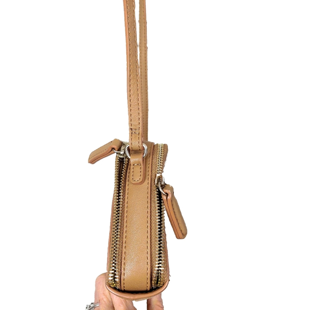 Nine West Gold Studded Adj. Strap Crossbody Bag - Picture 4 of 8